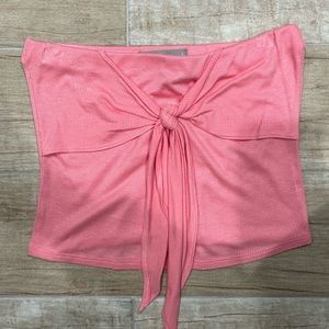 Pink Strapless Top